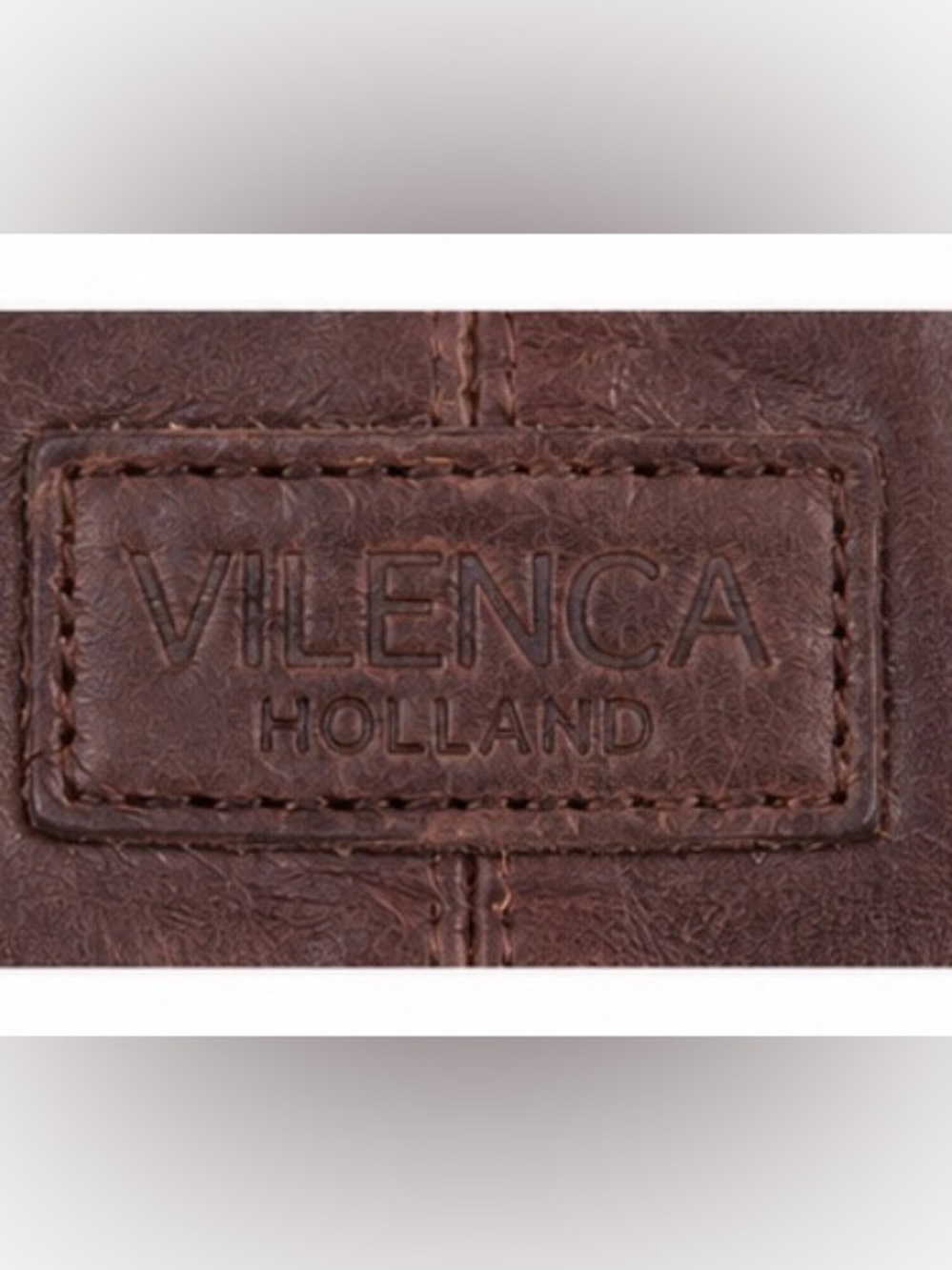 Vilenca Holland Brown Woven Leather Crossbody Bag Adjustable Strap - Picture 2 of 4